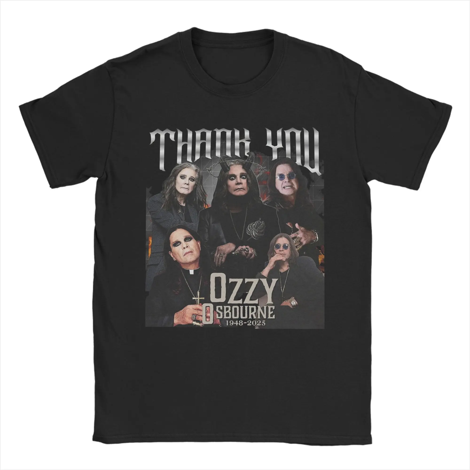 

Ozzy Osbourne T-Shirt Men Casual 100% Cotton Tee Shirt Crewneck Short Sleeve T Shirt Classic Clothing