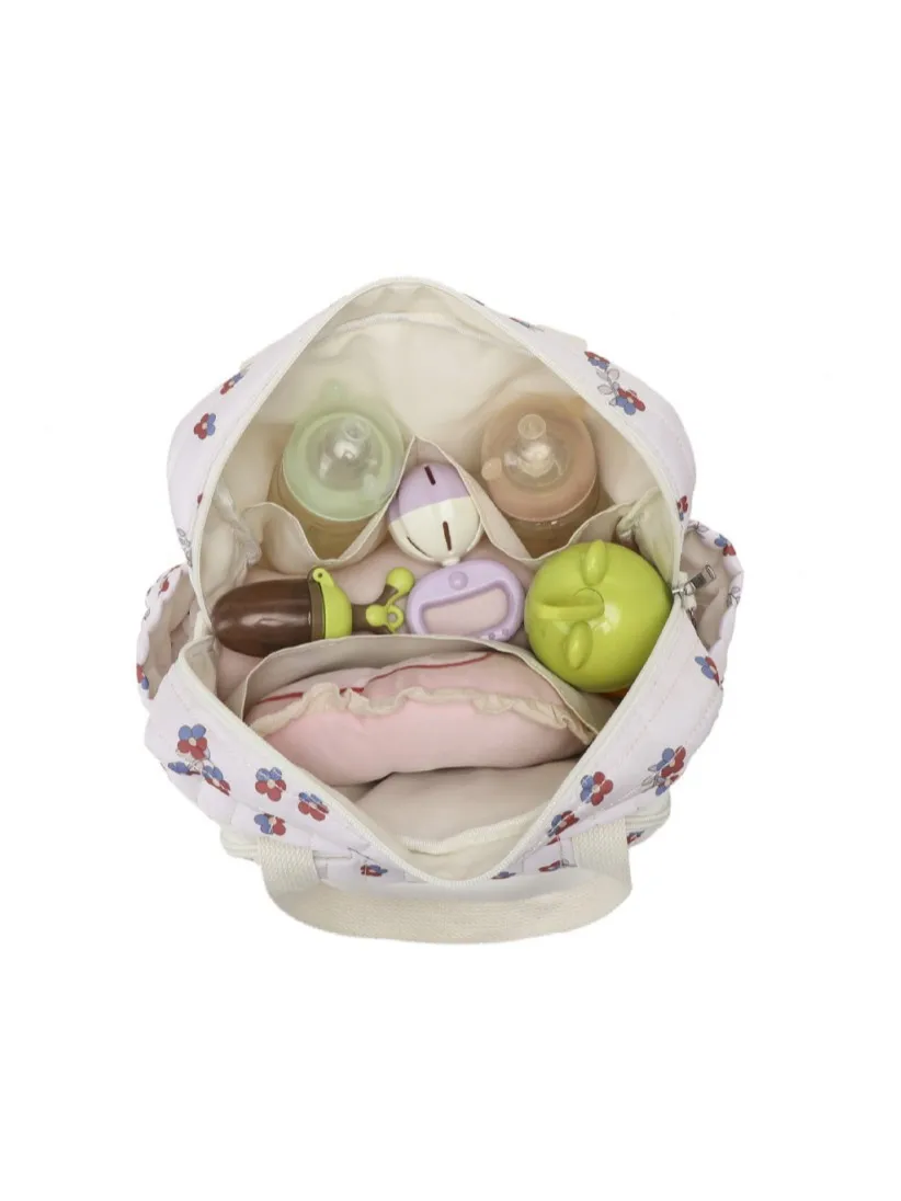 Korea Style Newborn Baby Care Diaper Bag Mummy Shoulder Bag Embroidery Quilted Stroller Diaper Storage Organizer Large Handbags