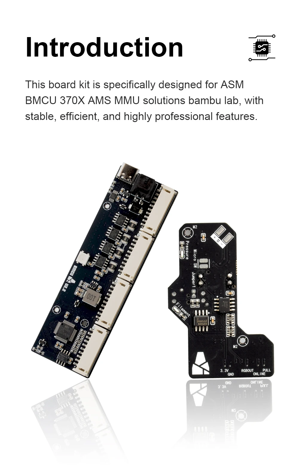 BLV Board Kit für BMCU 370C Open Source AMS MMU BMCU Kabel / Tochterplatine / Hauptplatine für BMCU370C – Detail 2