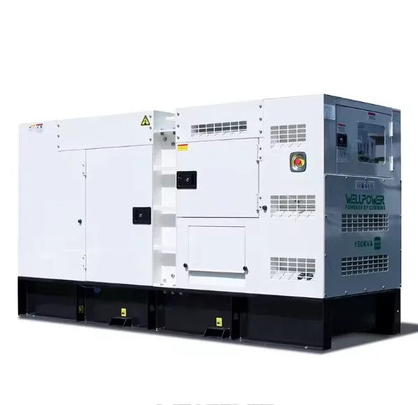 YHS 120-150kVA 100kW Open Frame Portable Silent Diesel Generator 1800 RPM Water Cooled 1 Phase/3 Phase 50/60Hz for Factory