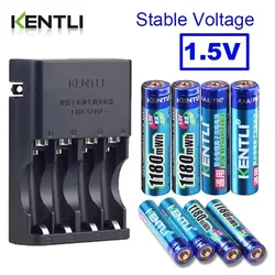 KENTLI rechargeable batteries with charger aaa rechargeable batteries dropshipping battery aaa