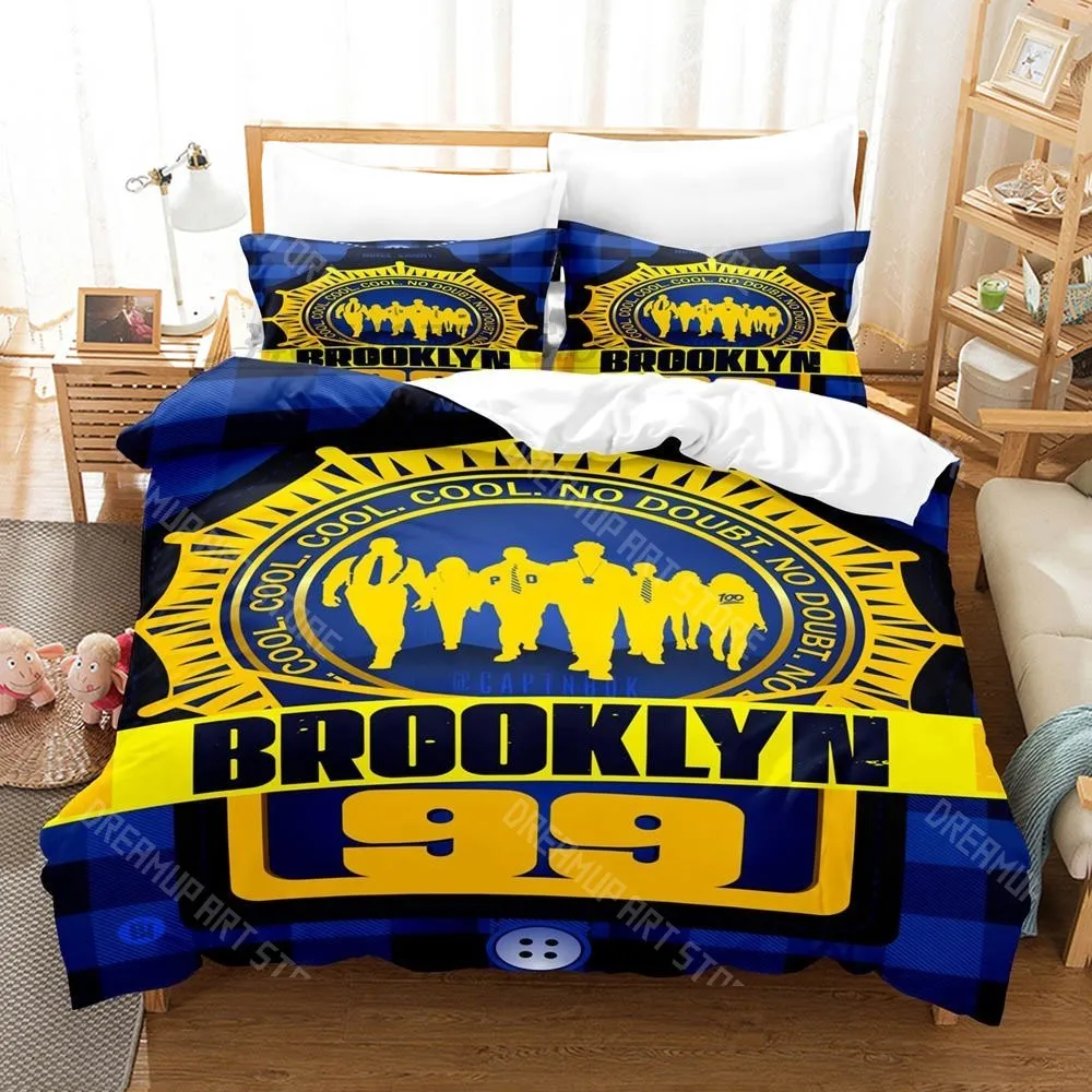 3D Printed Brooklyn Nine-Nine Bedding Set for Boys Girls Duvet Cover Pillowcase Twin Queen King Full Single Double Sizes