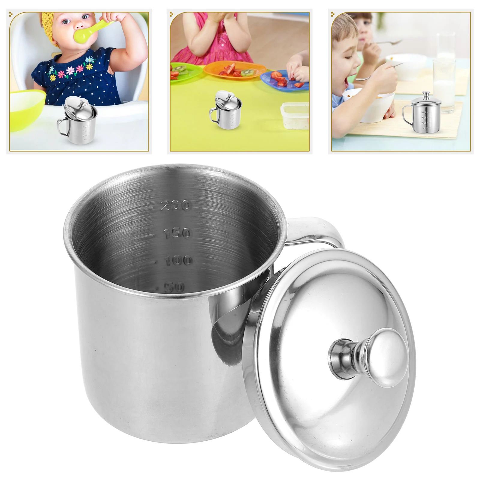 

Mug Tumbler with Handle for Kids Climbing Cup Spill Proof Toddler Household Child