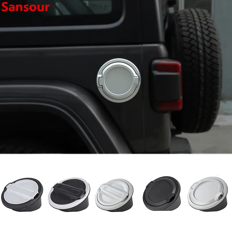 

Sansour Tank Covers for Jeep Wrangler JL 2018 Up Car Oil Cap Fuel Tank Cap Cover for Jeep JL Wrangler Car Accessories Styling