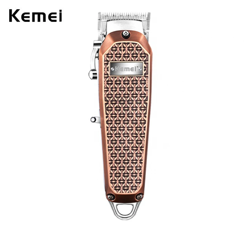 

Kemei Professional Adjustable Electric Trimmer Barbers Powerful Hair Cutting Kit for Men Cordless Fade Hair Clipper LCD Display