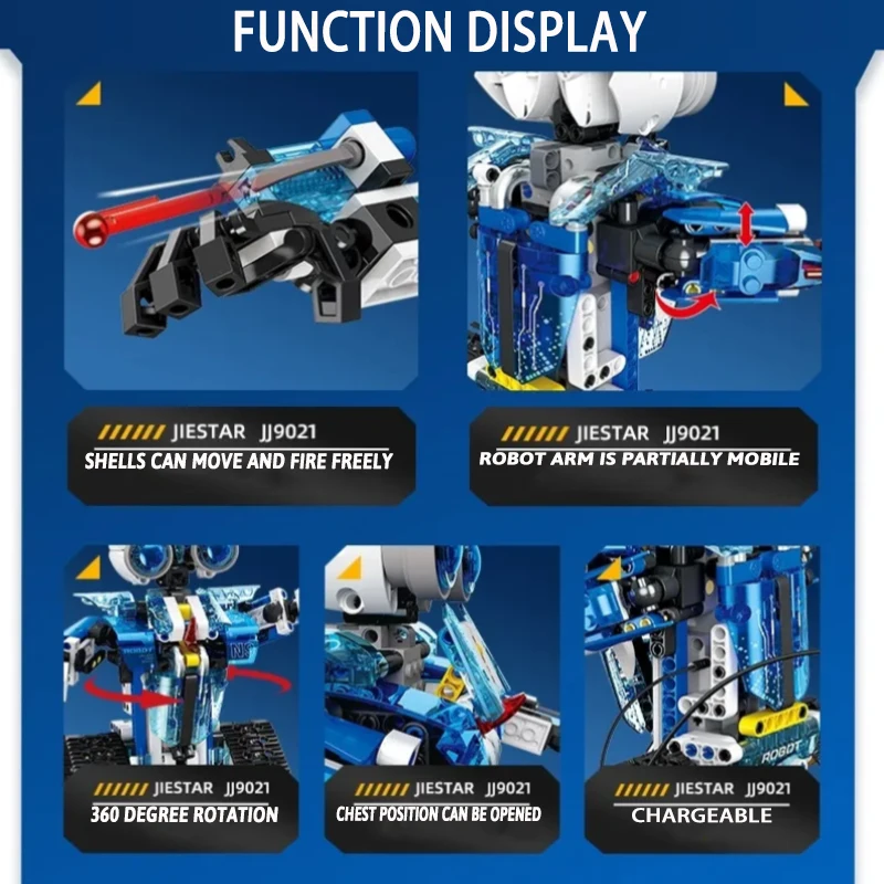 Kettenroboter 472 Stück Bausteine Montagespielzeug Robotermodell Ziegel Spielzeug Raumdekorationen Neujahr Weihnachten Geburtstagsgeschenke