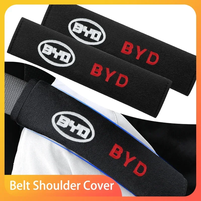 

Car Seat Belt Cover styled Cotton Safety Shoulder Protector For BYD Atto 3 Act 3 Tang F3 E6 Dmi Yuan plus Song plus ev f0 f3 Qin
