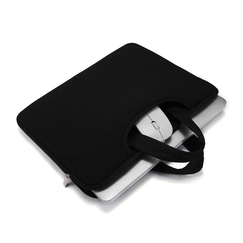 Dengan Pegangan Tas Laptop Portabel Casing Laptop Ultra Tipis Ringan Bahan Lembut Tas Kantor Bisnis Lengan Notebook Multi-lapis