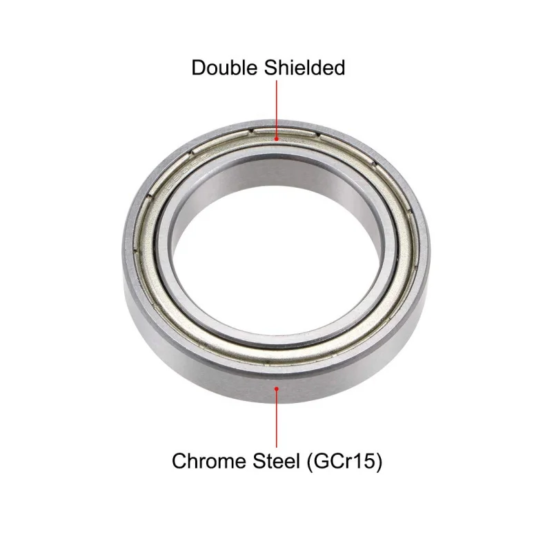2Pcs 6805ZZ Deep Groove Ball Bearings 25x37x7mm Double Metal Shielded High Precision Miniature Bearings
