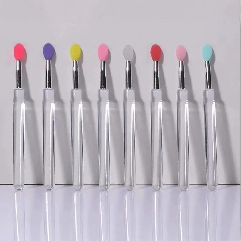 1 Pack Silicone Lip Brushes With Soft Tip Dustproof Cover For Daily Makeup Travel Lip Gloss Use