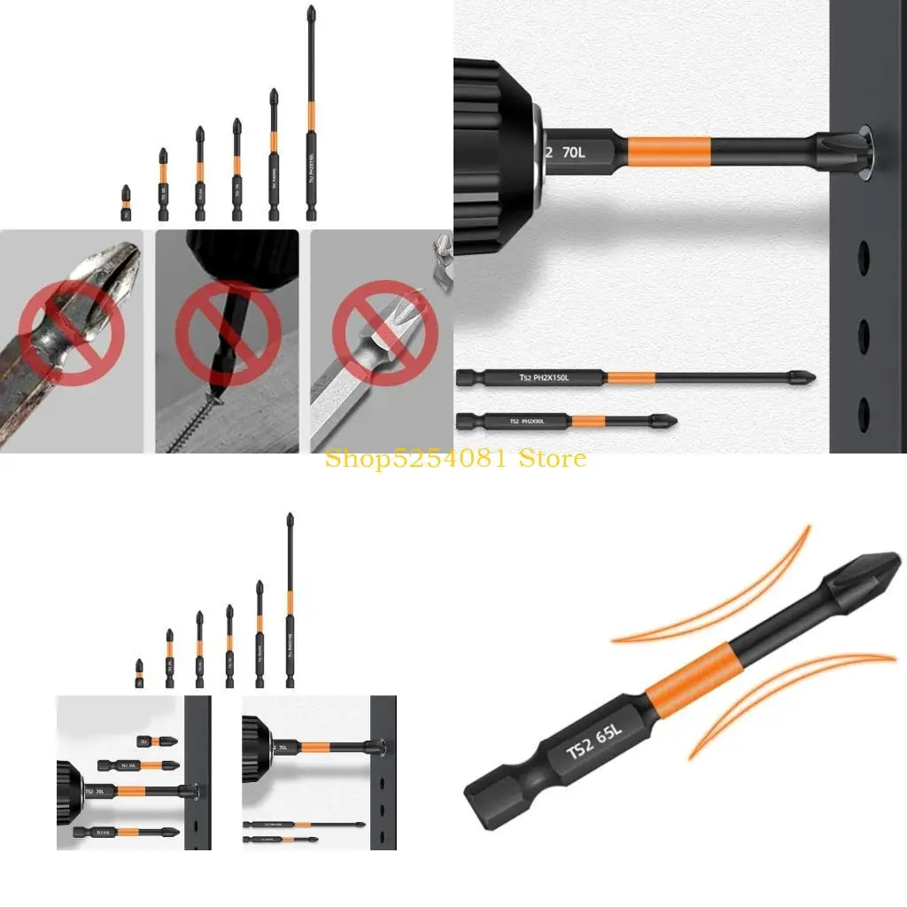 

AXYC Screwdriver Batch Head Impact Strong Cross-head 25/50/65/70/90/150mm Non-slip