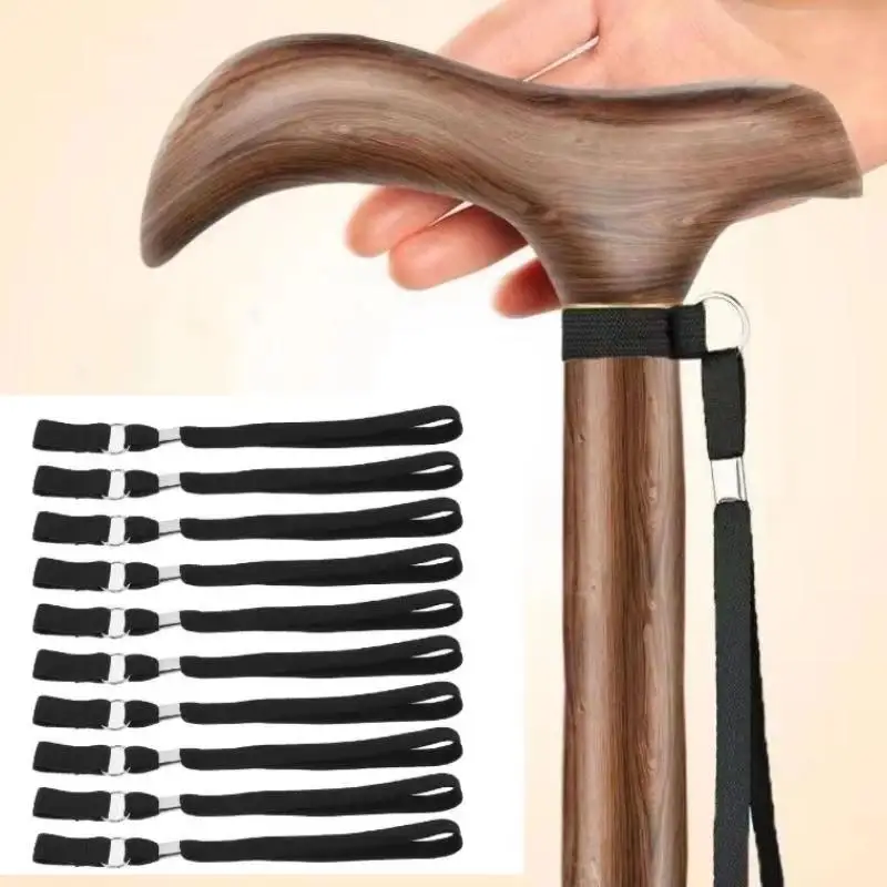 5 Pcs Wear Resistant Anti Lost Universal Walking Stick Wrist Straps For Seniors Outdoor Travel