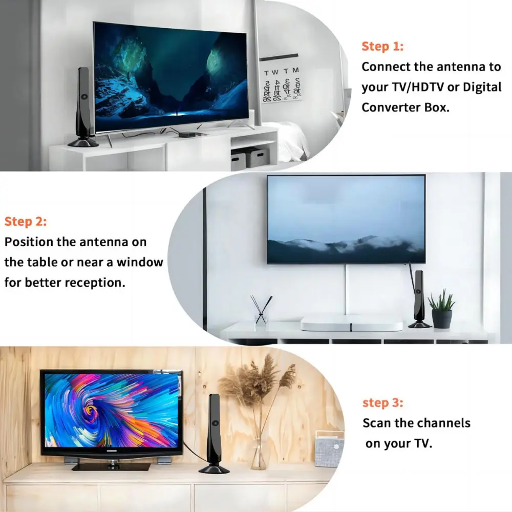 Receptor de señal hdtv-t de antena de onda subterránea DTMB interior para el hogar explosiones calientes transfronterizas fuera del estante