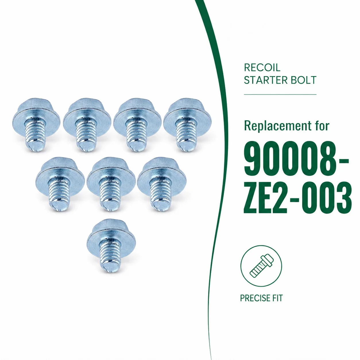 90008-ZE2-003 Recoil Starter Pull Bolt 8PCS Replacement For Honda GX120 GX140 GX160 GX200 GX240 GX270 GX340 GX390 GX610 Engine