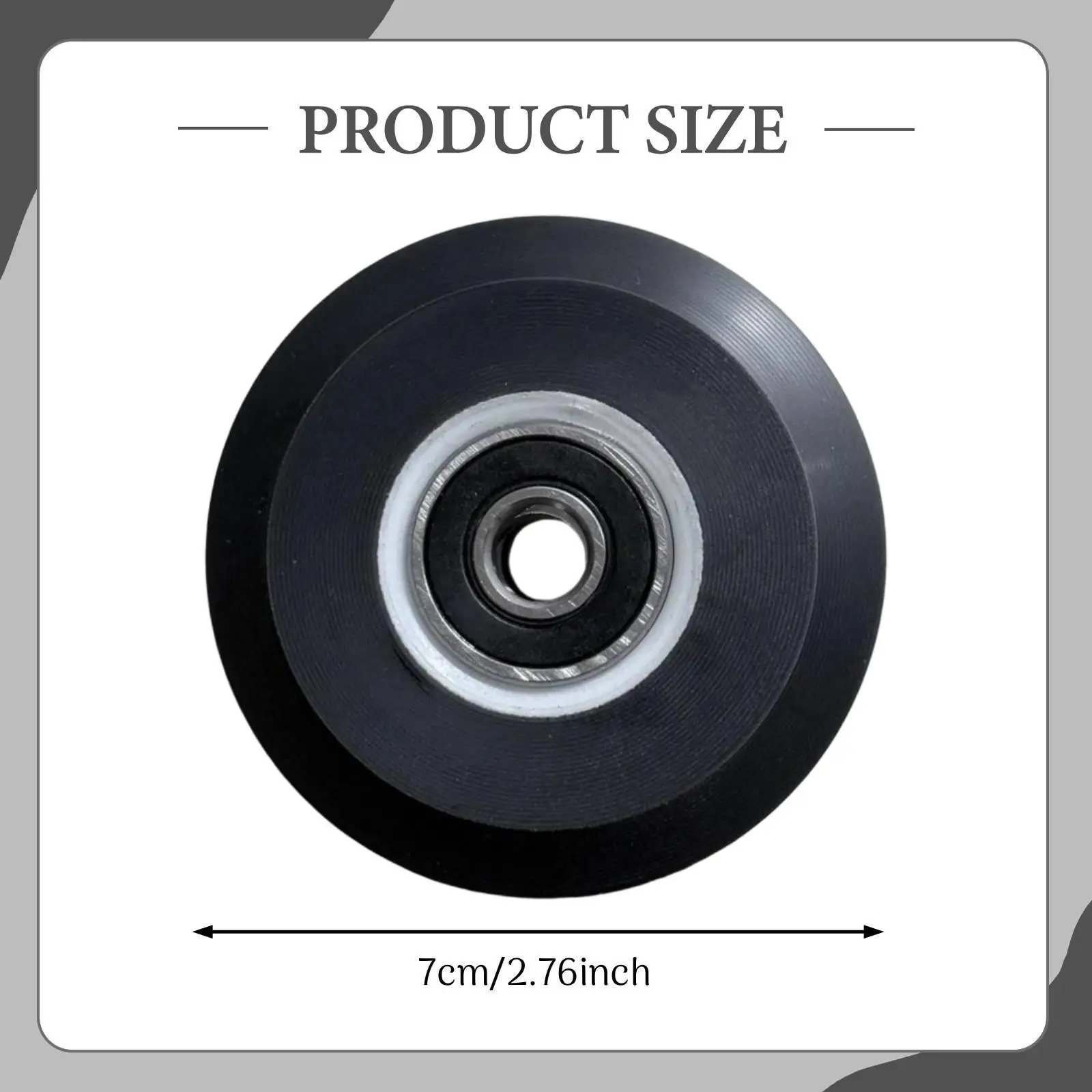 Pilates Reformer Machine Accessories Silent Roller Wheel Black Cap Bearing for Home Fitness Core Bed Repair