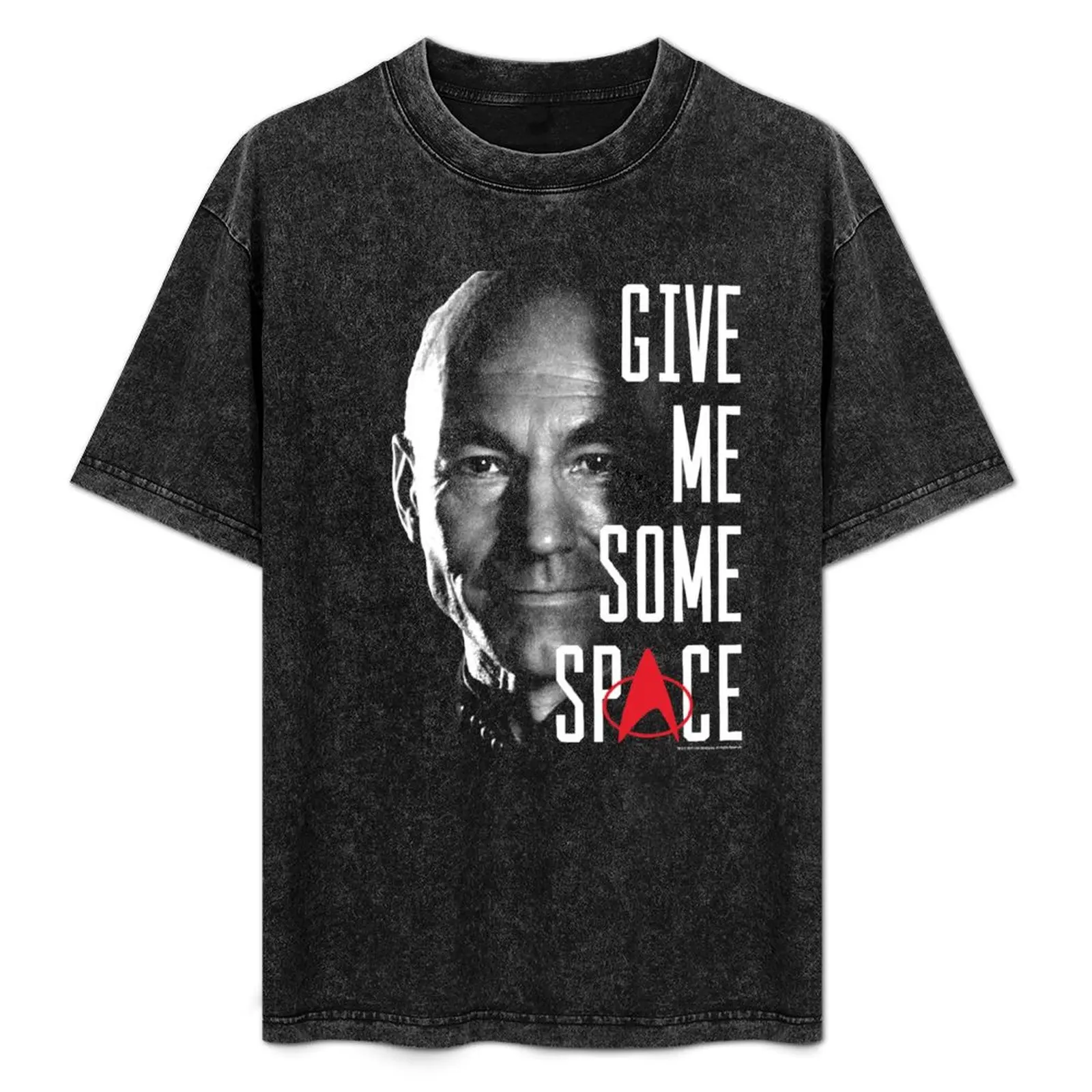

Star Trek Next Generation Captain Picard Give Me Some Space T-Shirt Fashion Graphic Tee for Men