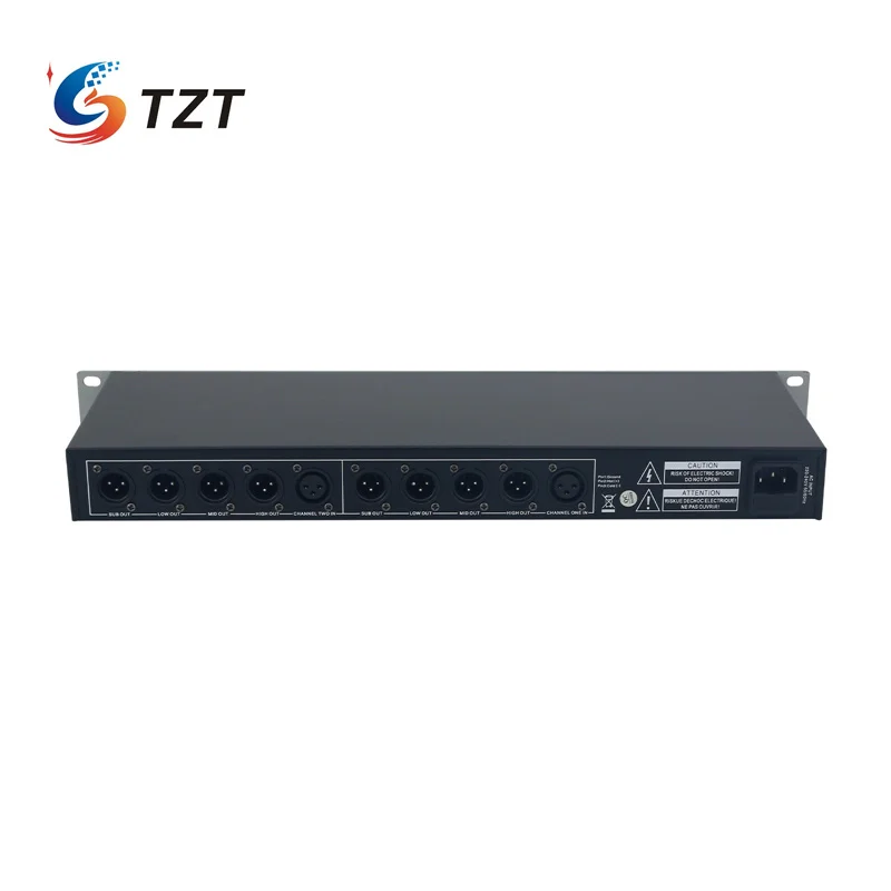 TZT 224XL Professional Audio Signal Distributor Stereo 2-Channel/Mono 4-Channel Crossover Electronic Frequency Divider