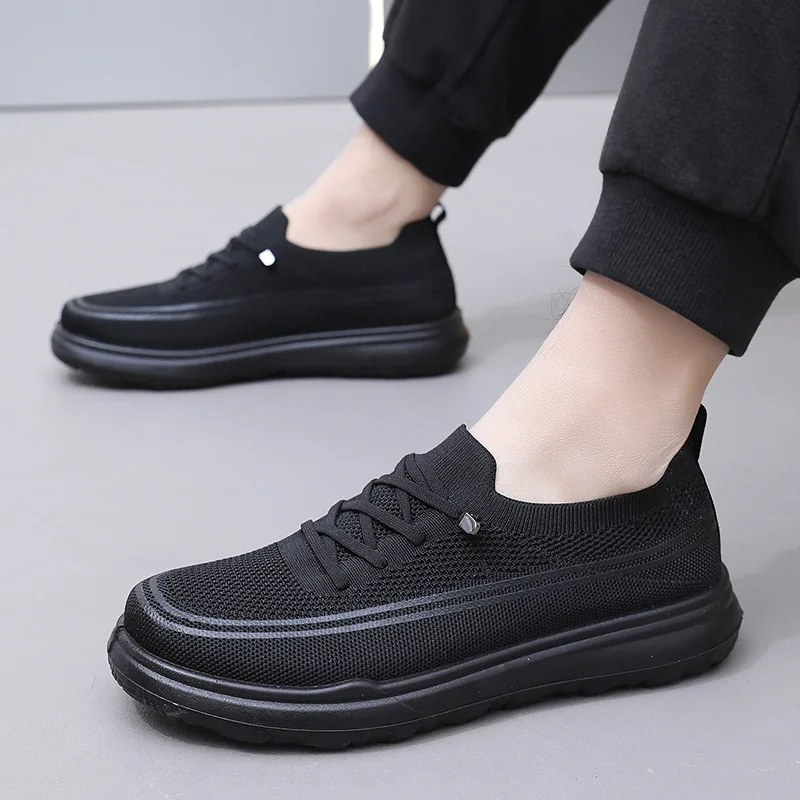 

Men's 2025 Spring Autumn New Men's Casual Soft-soled Wear-resistant Single Shoes Versatile One-pedal Men's Shoes Dad Shoes