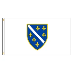 90x150cm Bosnia and Herzegovina 1992-1998 Flag Polyester Printed History Banner Home or Outdoor For Decoration