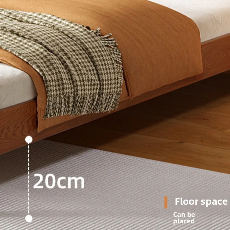 American retro Bed Solid wood double High-end atmosphere bed 1.2 meters Single Household cama matrimonial Bedroom furniture