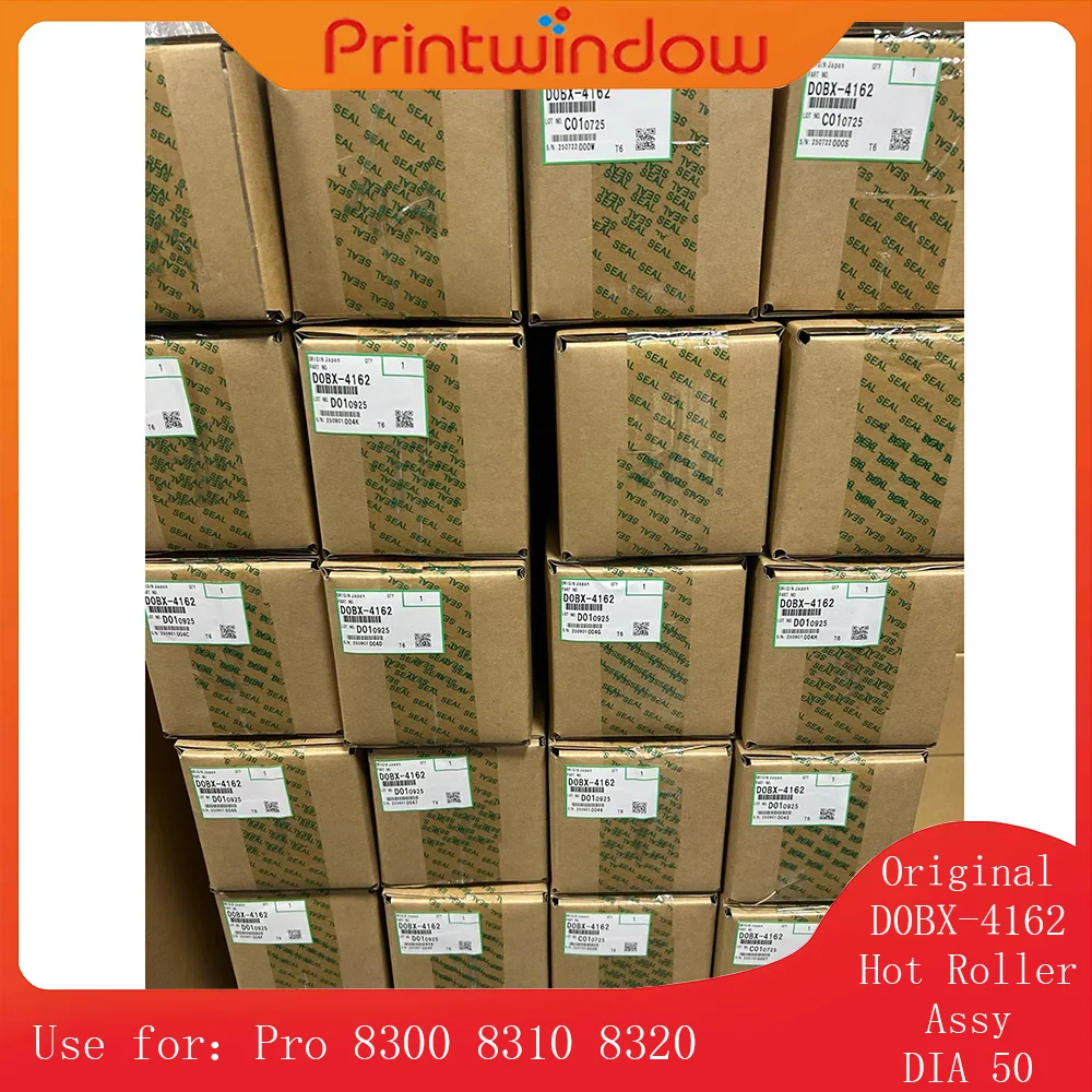 1X Original D0BX-4162 Hot Roller Assy DIA 50 for Ricoh Pro 8300 8310 8320 Red Fuser Sponge Roller D0BX4162