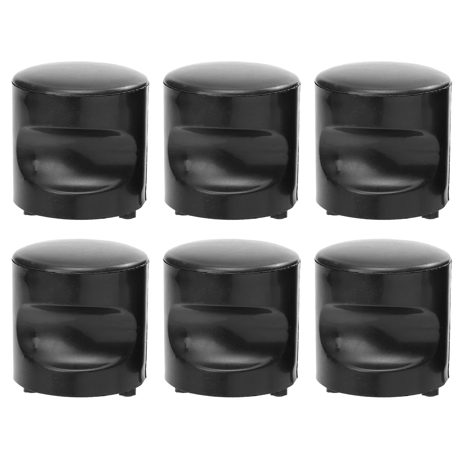 6 قطعة مقابض سحب أسطوانية سوداء لخزانة الباب مقبض منزلق مقاوم للاهتراء متين وسهل التركيب #6