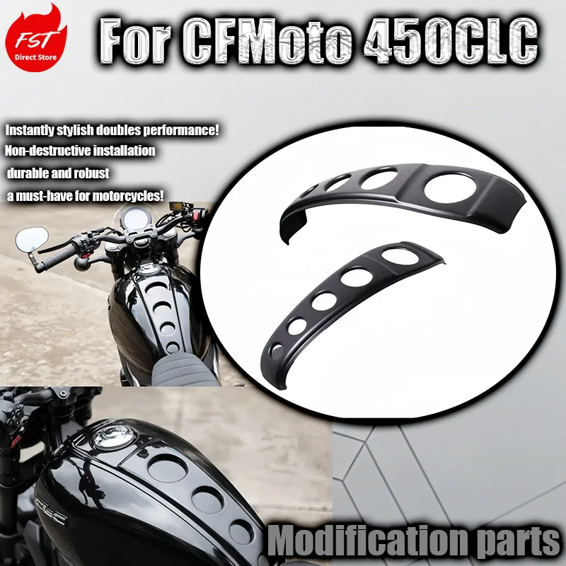 

For cFMoto 450CLC Original Fuel Tank Modification with ABS Material Fuel Tank Cover - Non-destructive Direct Mount Parts