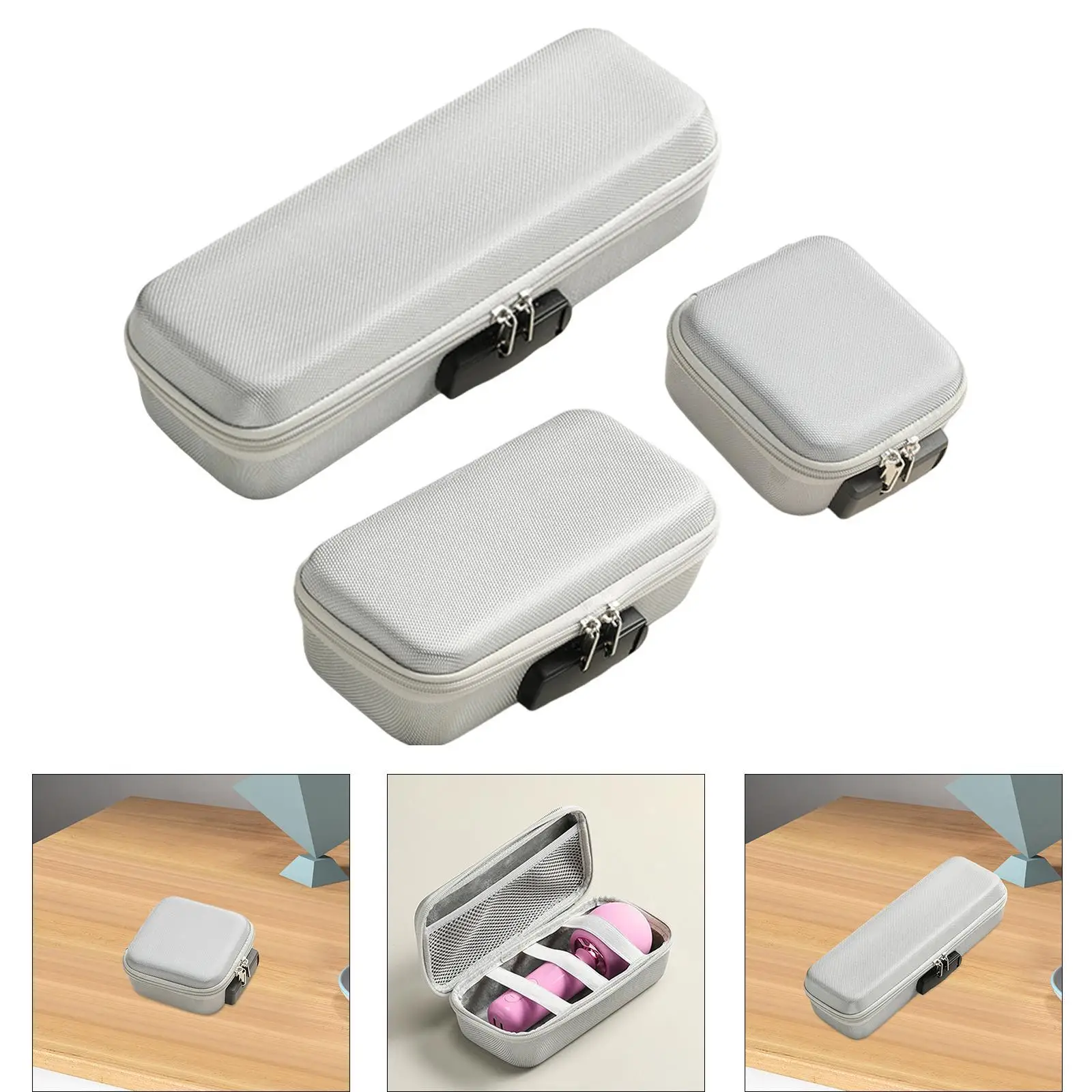 Storage Box with Digit Lock Practical Lockable Box for Room Outdoor Dorm