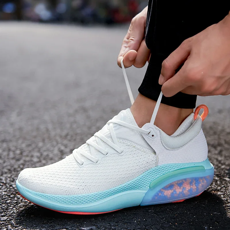 tenis masculino Granule Air Cushion Couples Sneakers Unisex Light Breathable Running Comfortable Mesh White Walking Couple Shoes