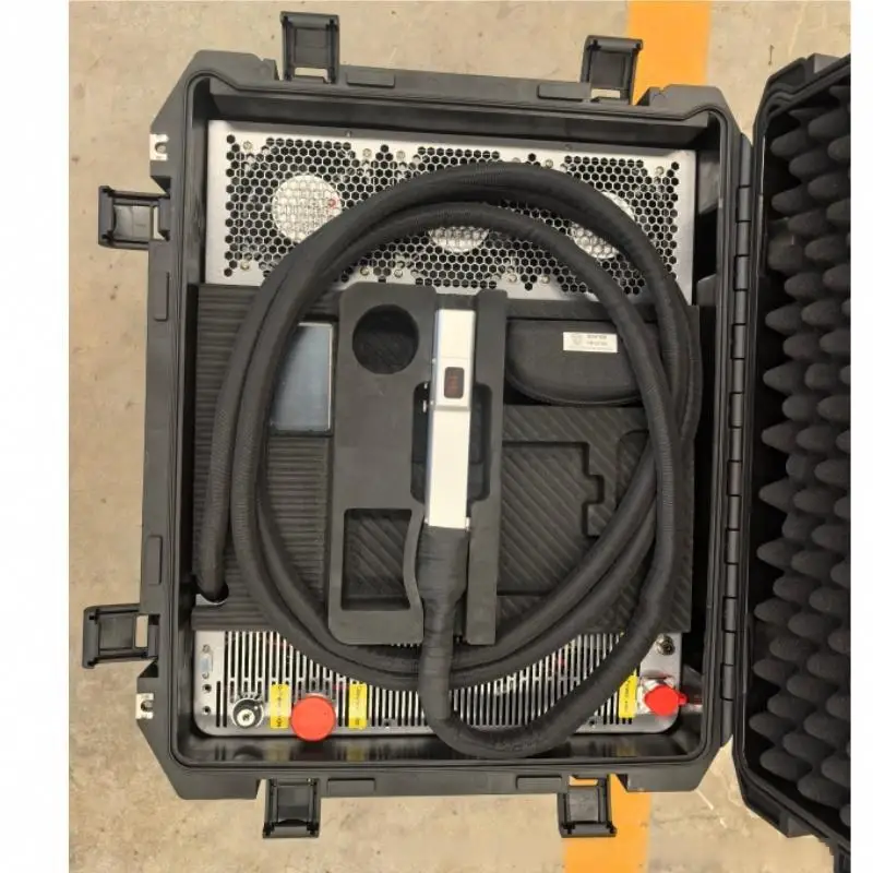 Tool Box 1200w 1500w CW Laser Metal Cleaning Machine Car Paint Oil Rust Removal Tools Handheld Anti-rust Machine