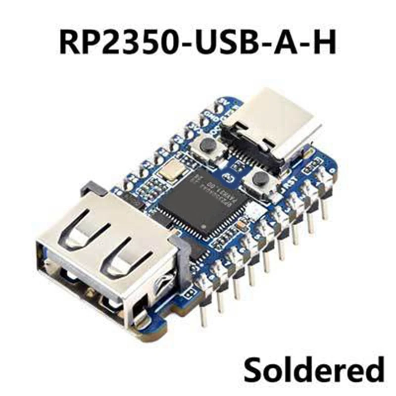 AFBC Waveshare RP2350A USB Mini Development Board For Raspberry Pi RP2350A Dual-Core & Dual-Architecture Microcontroller 150MHZ