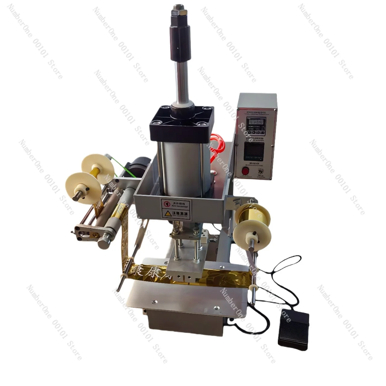 Factory direct pneumatic single-station heat press machine - small heat transfer press for leather embossing and heat transfer