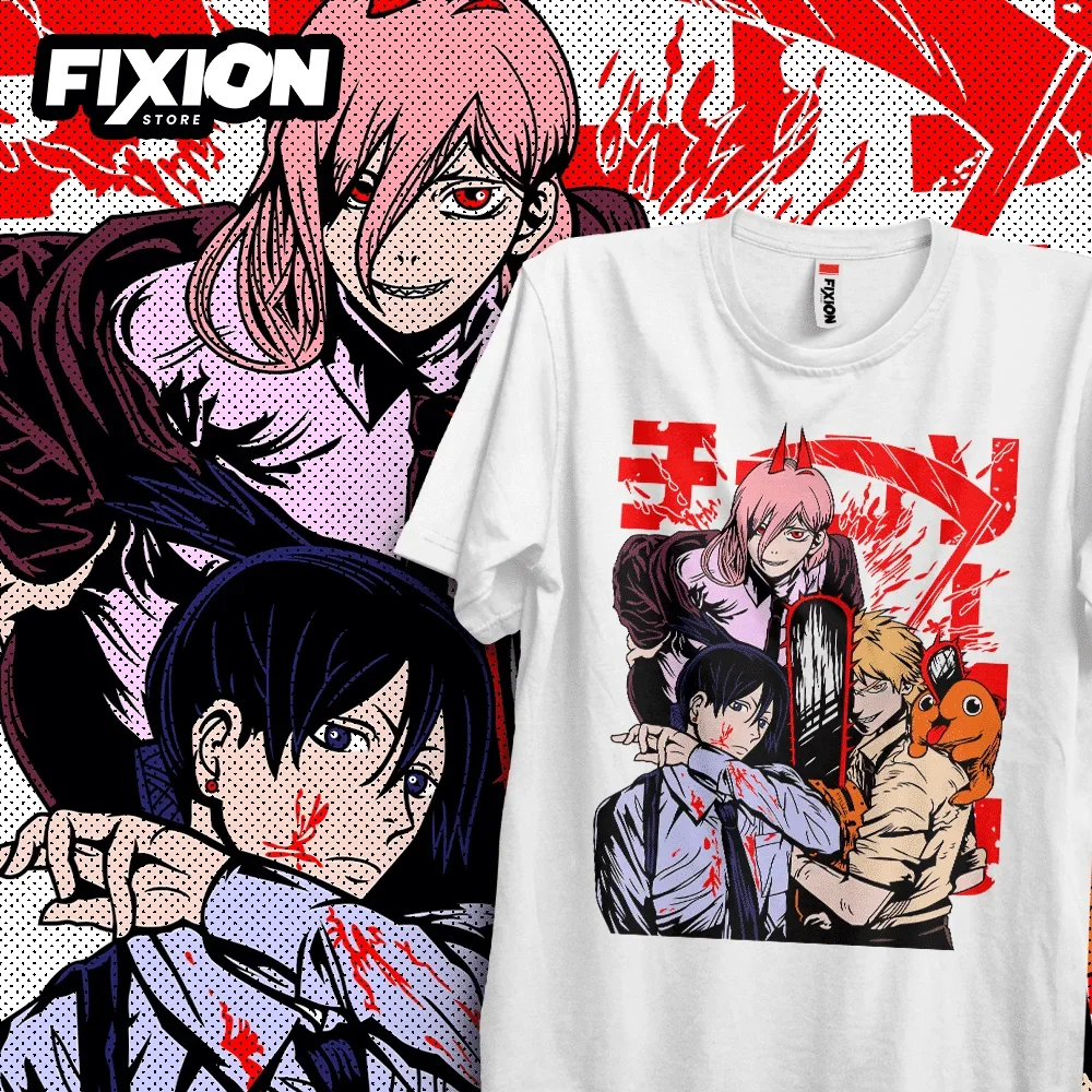 T-shirt For Anime Chainsawman – Trio – Nuevos Diciembre! Mange Tee