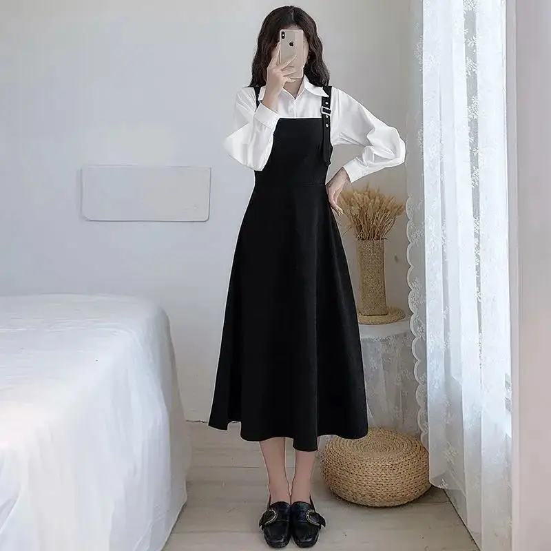 European Station Dress Set Women\'s Spring/Summer 2023 New Style Fashion Age Reducing Shirt Two Piece Set Fashion