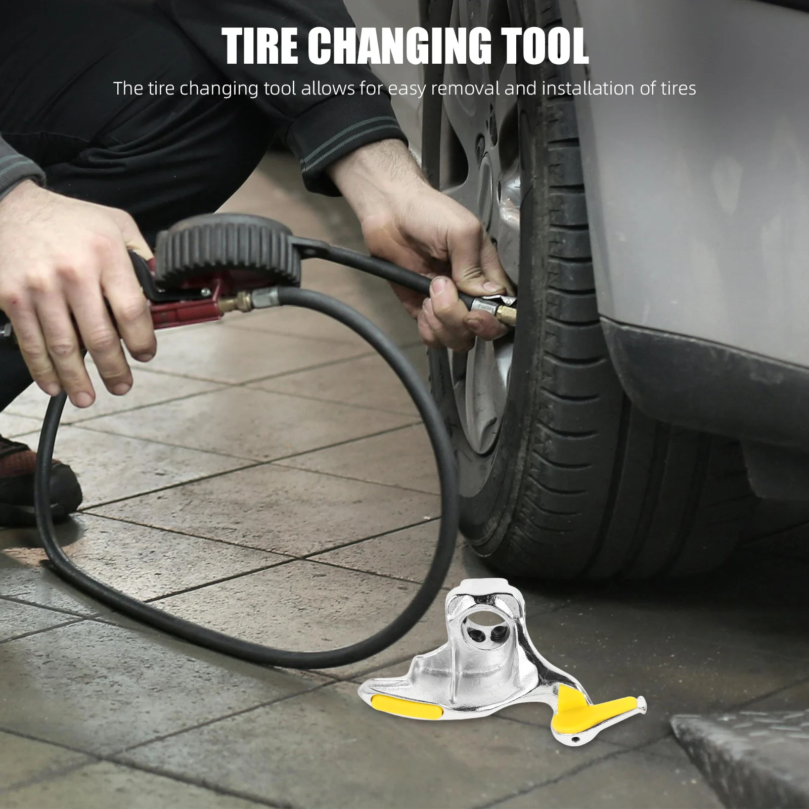 

Набор инструментов для шиномонтажа (головка-«птичья лапка») с защитными накладками для автомобильных и мотоциклетных шиномонтажных станков, прочная сталь