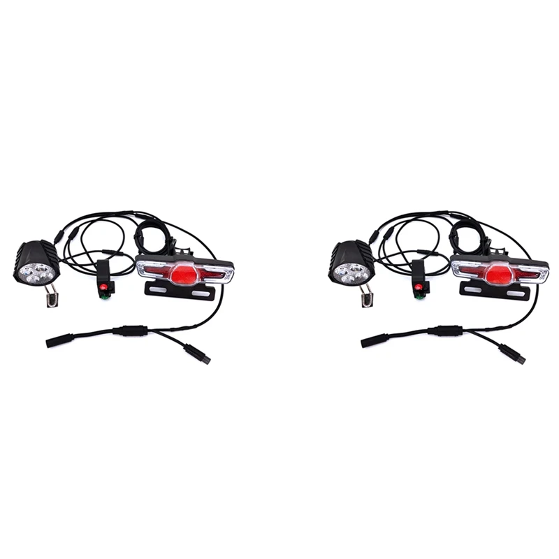 

2X For Bafang BBS01 BBS02 BBSHD Mid Drive Motor Electric Bike Waterproof Line Light Set With Brake Turn Signal Light