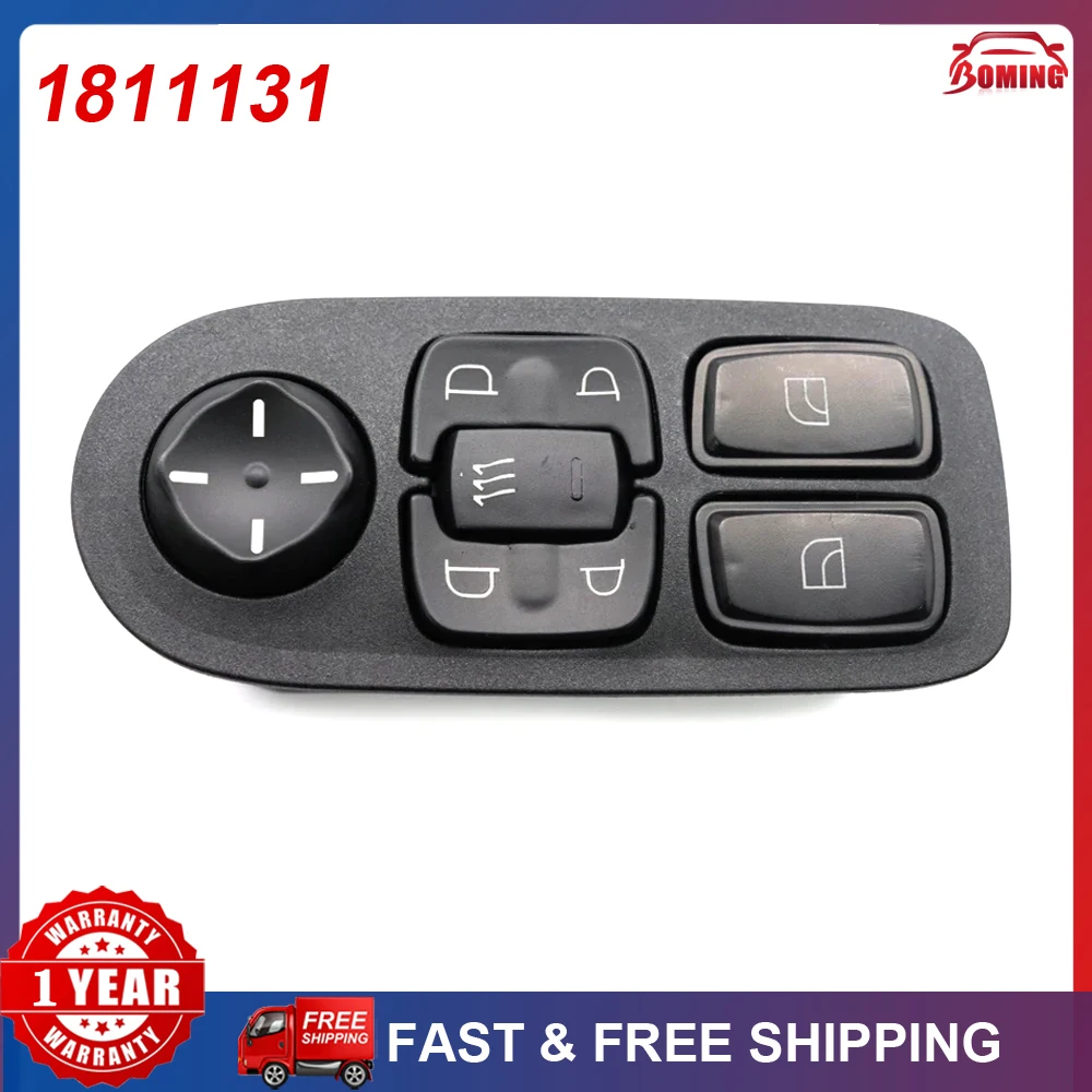 New Car Electric Power Master Window Control Switch Regulator Button 1811131 For DAF CF65 CF75 CF85 XF95 XF105 2001-2013 1736600