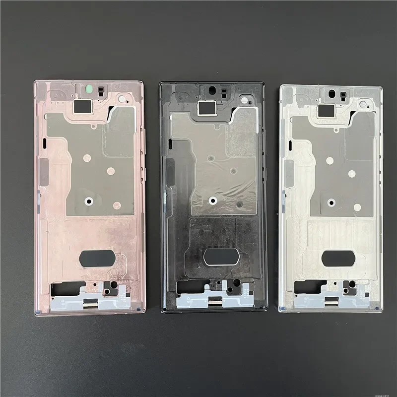 Middle Frame For Samsung Galaxy Note 20 Ultra N985 N986 Housing Board LCD Faceplate Bezel Replace Repair Parts + Side Buttons