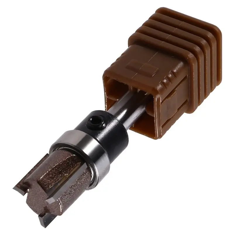 A02M-Bearing Trimming Cutter, Professional Three-Edge Bearing Straight Router Bit, Slotting Straight Cutter,Woodworking Tool