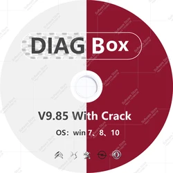 Diagbox V9.85 Software für Peo-Geot für Citroen Win-Version. Originale Installationsarbeit mit Lexia3 PP2000-Diagnose-Resets-Anpassung