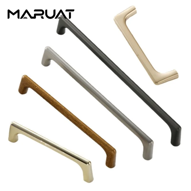 

Nordic Style Zinc Alloy Cabinet Handles Brushed Modern Kitchen Door Drawer Knobs Wardrobe Pulls Hardware