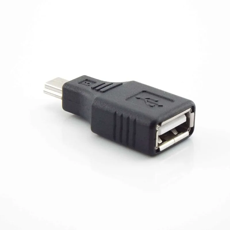 Universal USB 2.0 A To Mini B 5-Pin Female Male Adapter Mini Type-A B Jack Splitter for Smart Phone OTG Converter C3