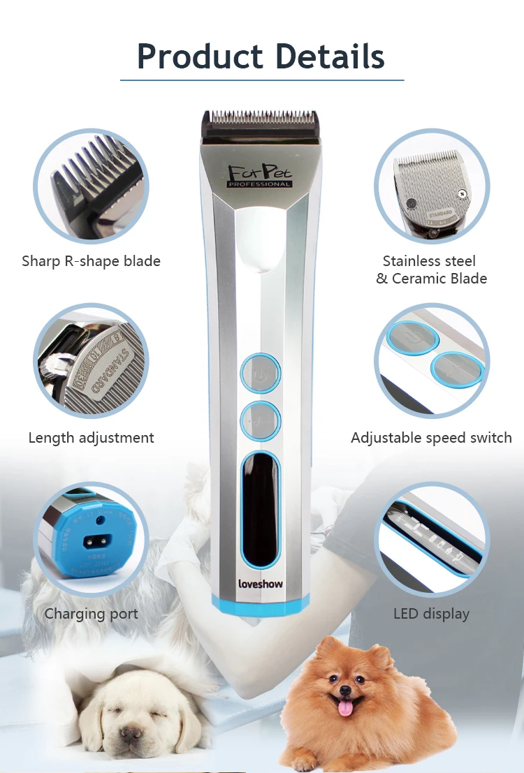 2026 Rechargeable L5-Loveshow Pet Electric Clippers High-Speed Quiet Hair Trimm…