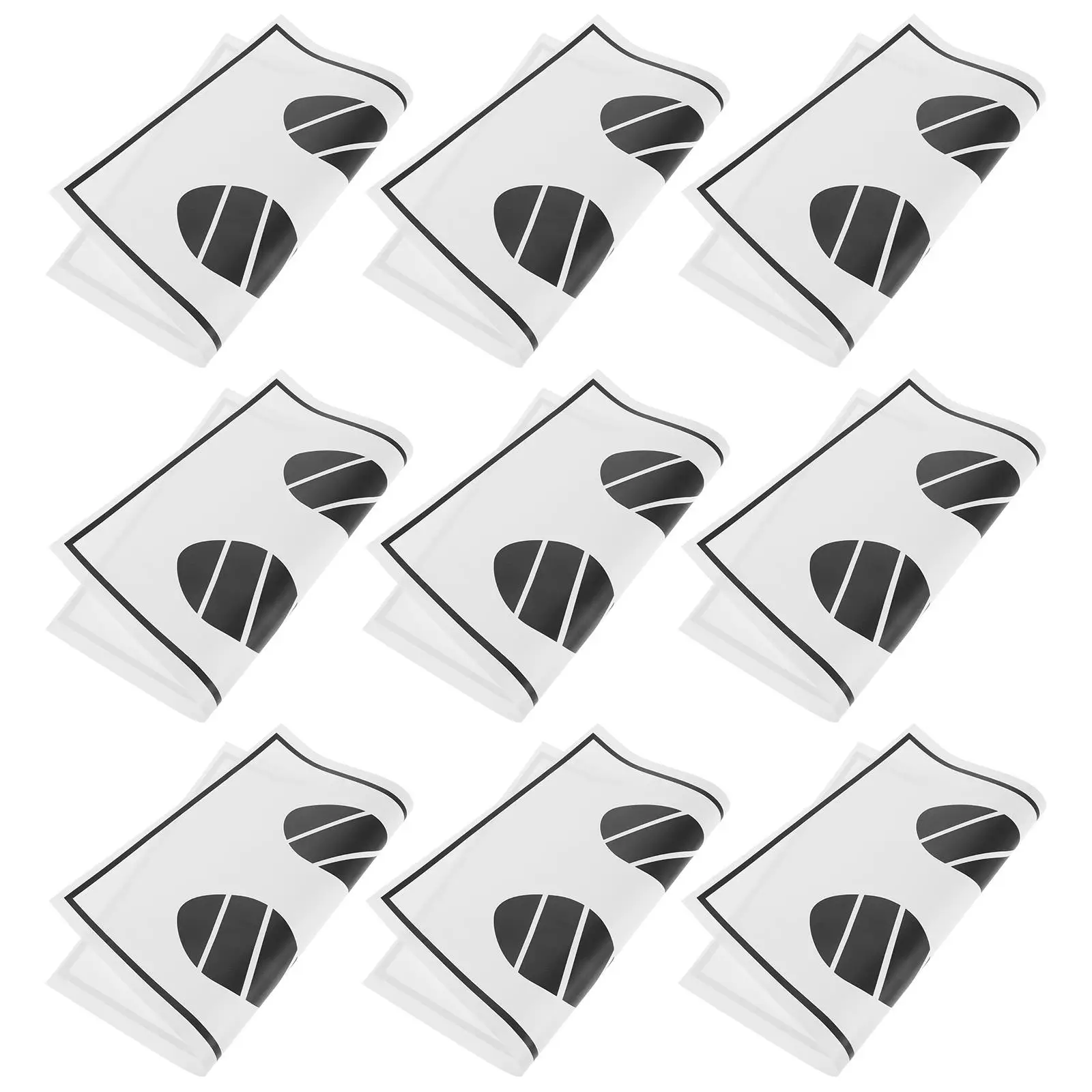 

50pcs Disposable Paper Foot Mats for Cars Black White Car Paper Floor Mat Vehicle Foot Mats Floor Pads Protector