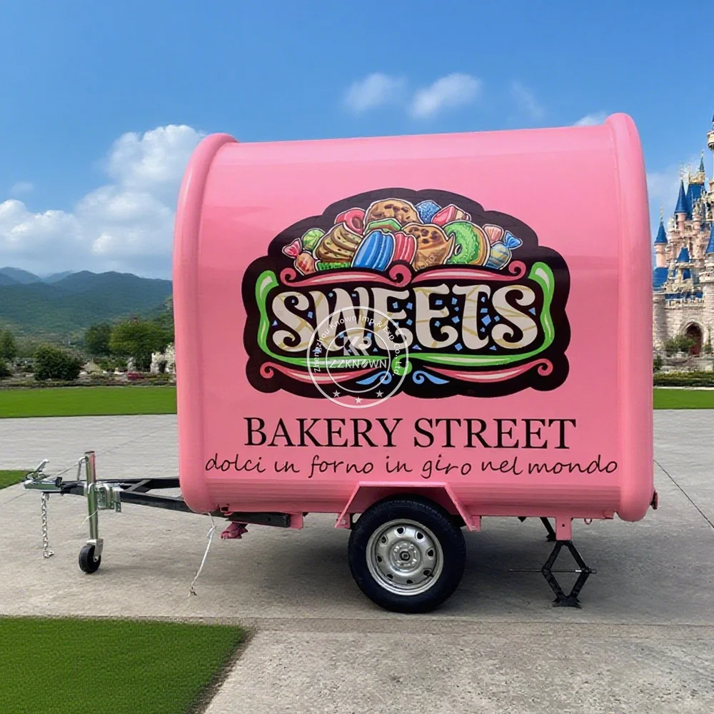 

Outdoor Food Trailer Fully Equipped Snack Pizza Truck Mobile Hot Dog Coffee Cart Concession Food Truck With Full Kitchen
