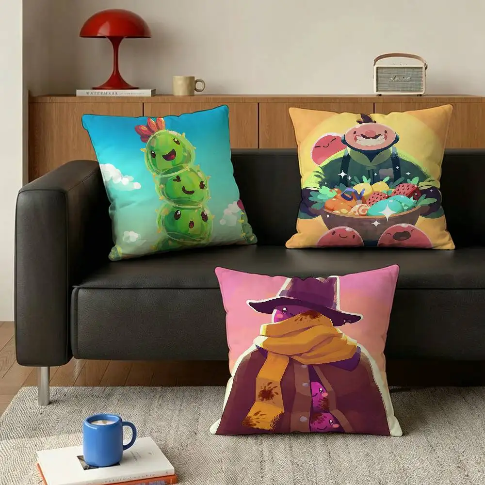 cute Naughty Slime Rancher   Various Sizes Square Pillow Case For Car Home Bedchamber Decor