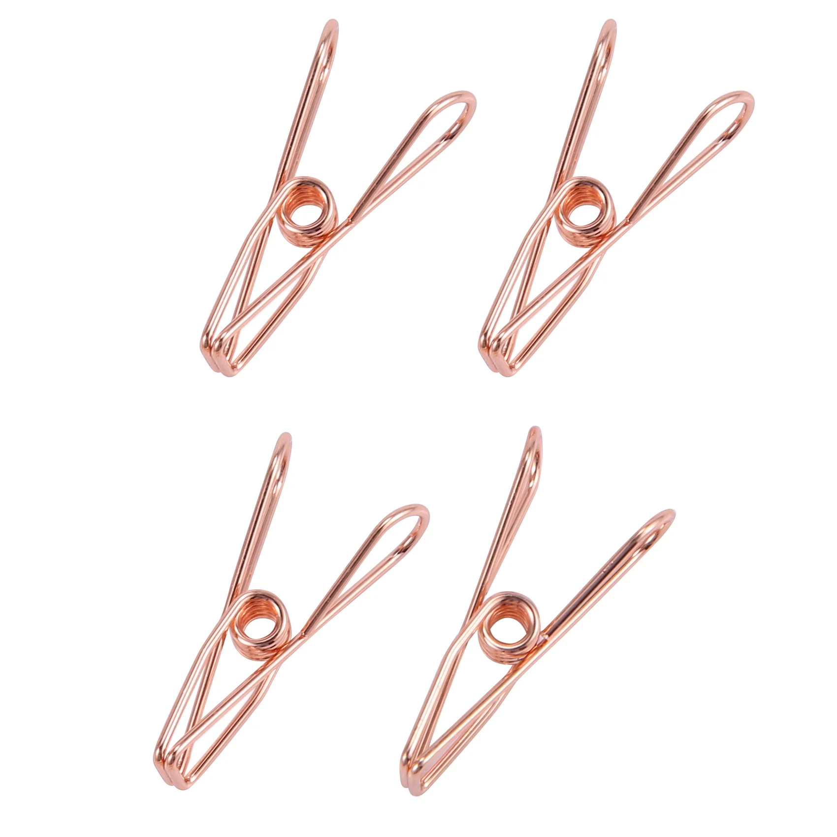 Pack of 25 Small Metal Clips - Multi-Purpose Clothesline Utility Clips