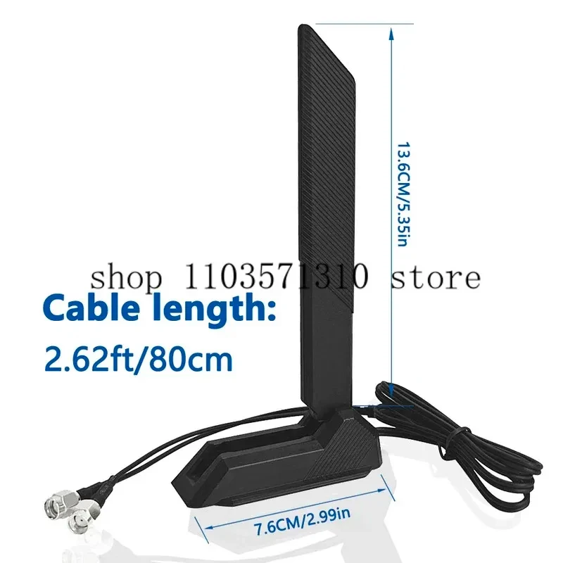 WiFi 6E 2.4GHz 5GHz Antenna Cable for ASUS 2T2R ROG Strix B660-I/Z590-E Z590-F Z590-I/Z690-A STRIX X670E-A MOVING ANTENNA zm