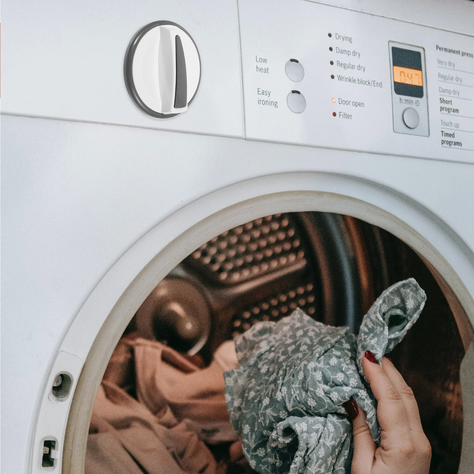 

Washing Machine Knob Cap Damping Replacements Compact Size Sturdy Material Long Term Use Washer Dryer Parts Appliance