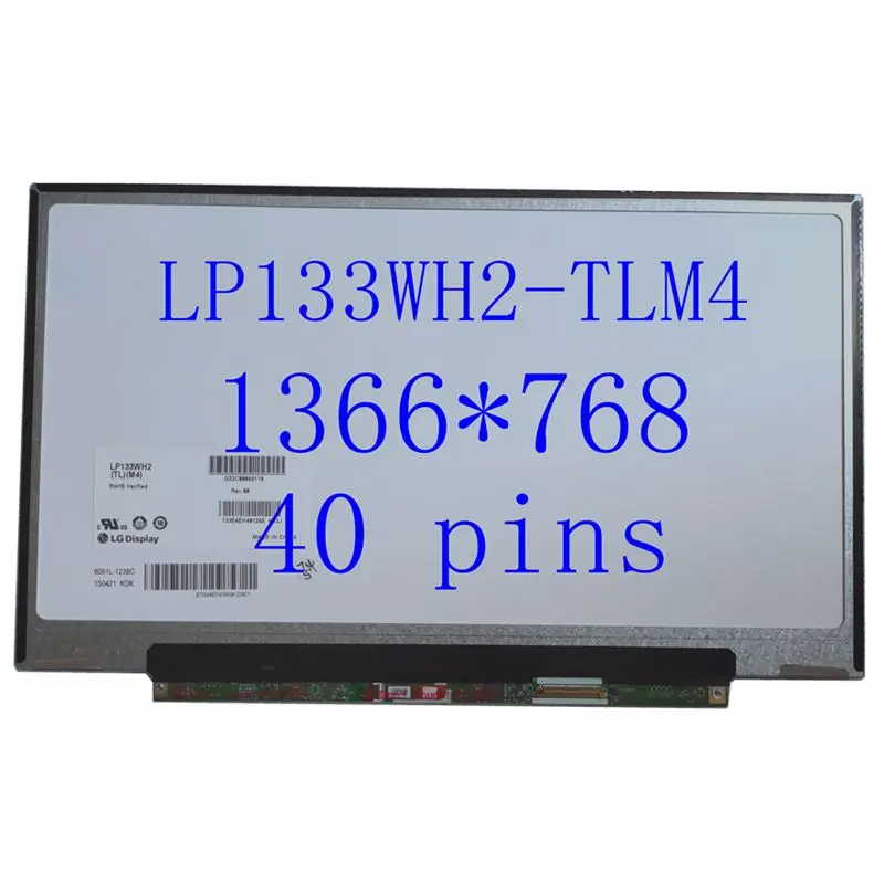 

Free shipping LP133WH2 TL L4 LP133WH2 TLM4 LTN133AT25 LTN133AT25-601 13.3" SLIM LED Laptop LCD screen panel 1366*768 LVDS 40pin